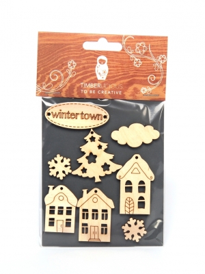 Набор заготовок для декорирования Winter15 фанера 10х14см,