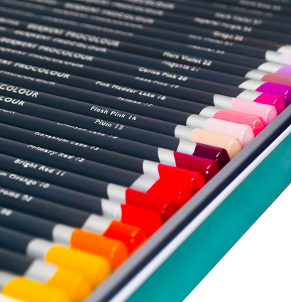 Цветные карандаши Derwent Procolour набор из 36 цветов в кейсе купить в магазине для художников ArtCraft.Space с доставкой по РФ и СНГ
