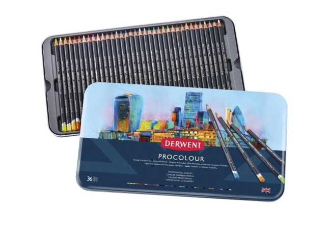 Набор цветных карандашей Procolour 36 цветов в металлической упаковке купить в художественном магазине ArtCraft.Space с доставкой по всему миру