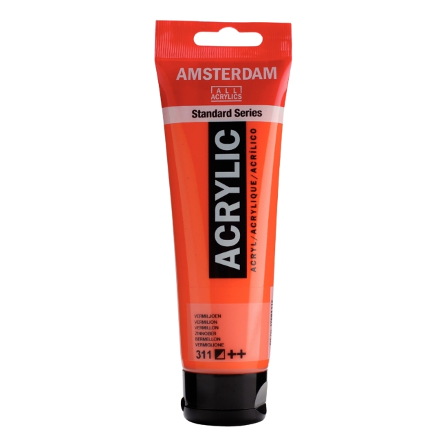 Краска акриловая Amsterdam туба 120мл №311 Киноварь