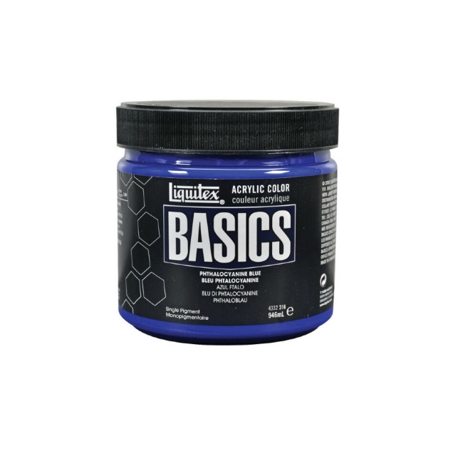 Краска акриловая LIQUITEX Basics №316 голубая ФЦ 946 мл купить в художественном магазине ArtCraft.Space с доставкой по всему миру