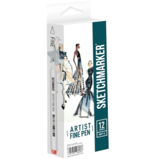 Набор капиллярных ручек SKETCHMARKER Artist fine pen Basic 3 12цв, Набор капиллярных ручек SKETCHMARKER Artist fine pen Basic 3 12цв,