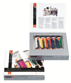 Набор водорастворимых масляных красок Cobra Artist Стартовый 5цв*40 мл,