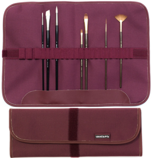 Скрутка для хранения кистей Малевичъ, 34х48 см, бордо