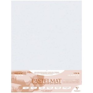 Бумага для пастели 5л. 500*700мм Clairefontaine "Pastelmat", 360г/м2, бархат, светло-серый