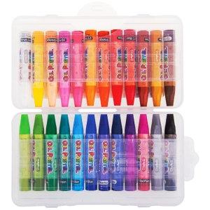 Пастель масляная Crown "ArtStory", 24 цвета, пласт. упак.