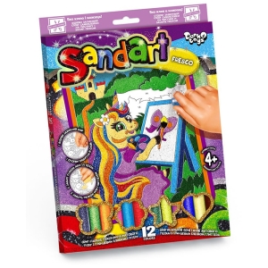 Фреска-картина из песка Danko toys "Sand Art. Пони 3", картонная коробка