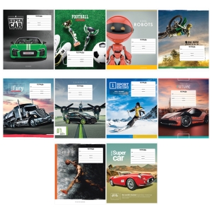 Тетрадь 24л., клетка ArtSpace "Микс. Для мальчиков"