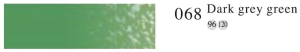 Пастель профессиональная сухая полутвёрдая квадратная цвет № 068 темный серо-зеленый
