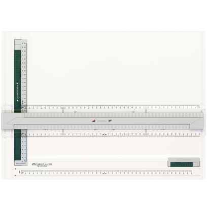 Планшет для черчения кульман Faber-Castell TK-System белый формат А3 с рейсшиной купить в художественном магазине ArtCraft.Space с доставкой по РФ и СНГ