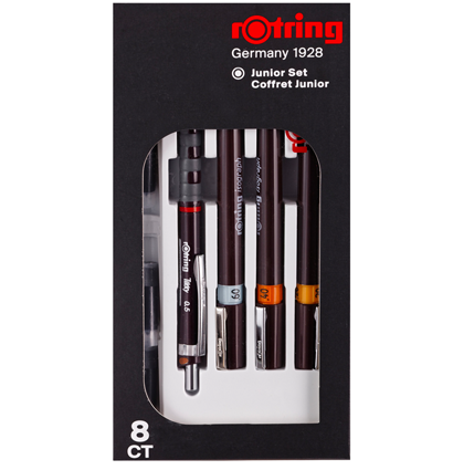 Набор изографов Rotring Junior 3 штуки, механический карандаш и чернила купить в магазине ArtCraft.Space