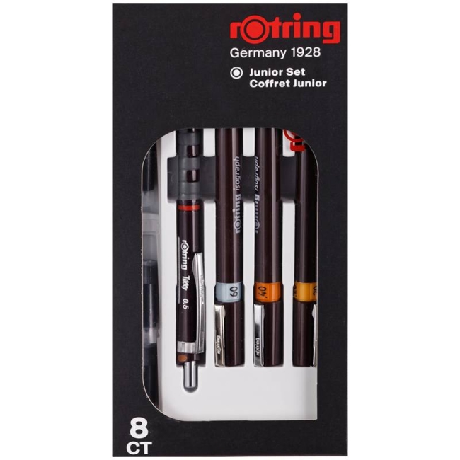 Набор изографов Rotring Junior 3 штуки, механический карандаш и чернила купить в магазине ArtCraft.Space Набор изографов Rotring Junior 3 штуки, механический карандаш и чернила купить в магазине ArtCraft.Space