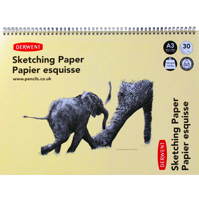 Альбом на пружине для графики Derwent Sketching Paper А3 / 30 листов / 165 гм купить в магазине товаров для рисования ArtCraft.Space с доставкой по РФ и СНГ