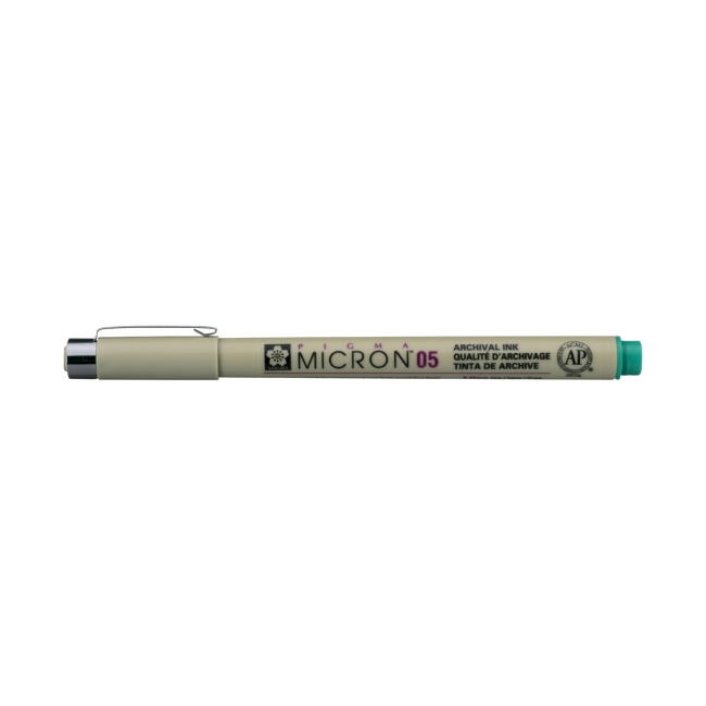 Ручка капиллярная Pigma Micron 0.45мм Зеленый