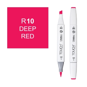 Маркер двухсторонний спиртовой  TOUCH TWIN BRUSH R10 Красный насыщенный