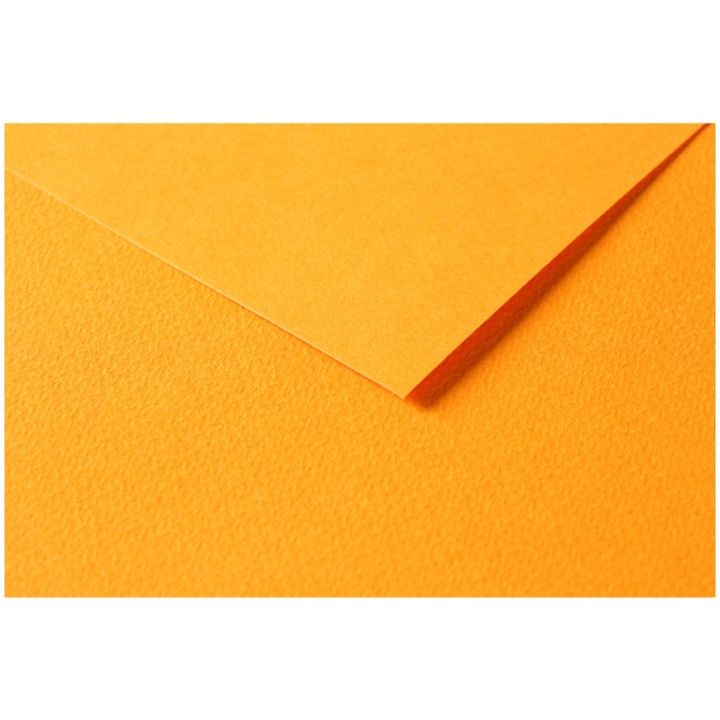Цветная бумага универсальная Tulipe ClaireFontaine оранжевая  50х65 см / 25 листов / 160 гм купить в художественном магазине ArtCraft.Space