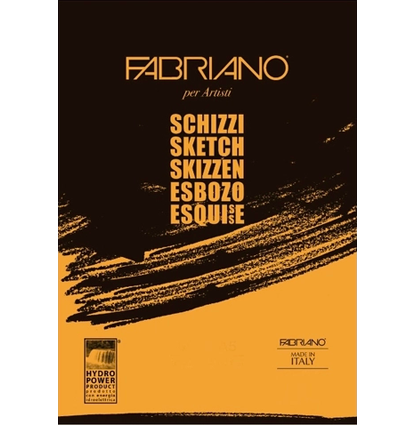 Альбом для зарисовок Fabriano Schizzi с мелкозернистой бумагой склейка А3 / 100 листов / 90 гм купить в художественном магазине ArtCraft.Space с доставкой по РФ и СНГ