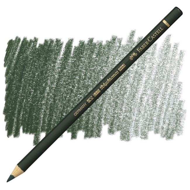 Карандаш художественный Faber-Castell "Polychromos", цвет 278 хромовая зелень