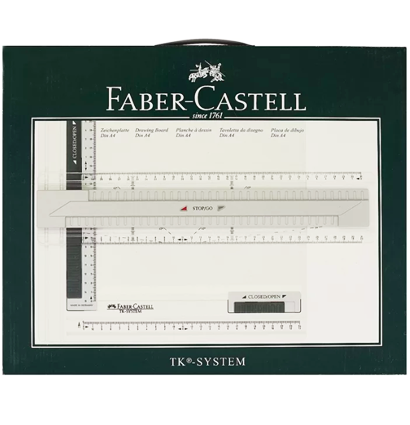 Планшет для черчения кульман Faber-Castell TK-System белый формат А4 с рейсшиной купить в художественном магазине ArtCraft.Space с доставкой по РФ и СНГ Планшет для черчения кульман Faber-Castell TK-System белый формат А4 с рейсшиной купить в художественном магазине ArtCraft.Space с доставкой по РФ и СНГ