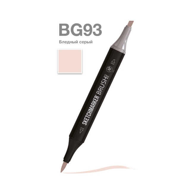 Маркер SKETCHMARKER Brush двухсторонний на спирт.основе цв.BG93 Бледный серый