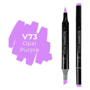 Маркер SKETCHMARKER Brush двухсторонний на спирт.основе цв.V73 Фиолетовый опал Маркер SKETCHMARKER Brush двухсторонний на спирт.основе цв.V73 Фиолетовый опал