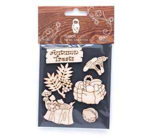 Набор заготовок для декорирования Autumn5 фанера 10х14см,