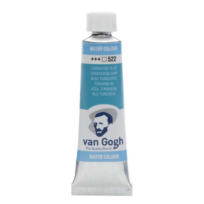 Краска акварельная Van Gogh туба 10мл №522 Бирюзовый