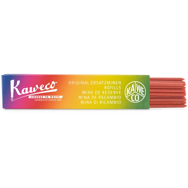Набор грифелей для механических карандашей KAWECO 24шт 2.0мм красный