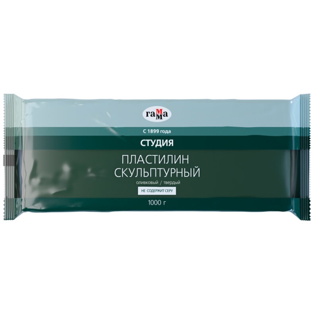 Пластилин скульптурный Гамма "Студия" профессиональный оливковый твердый 1кг купить в художественном магазине ArtCraft.Space с доставкой по всему миру