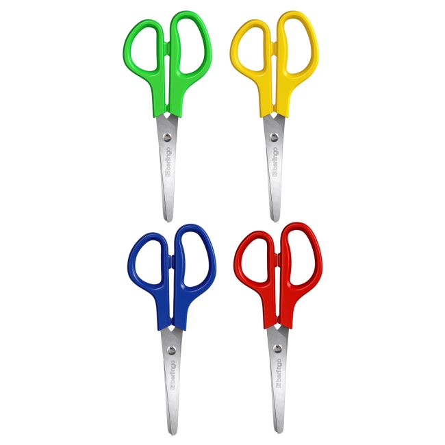 Ножницы детские Berlingo 13,5см, ассорти, европодвес Ножницы детские Berlingo 13,5см, ассорти, европодвес