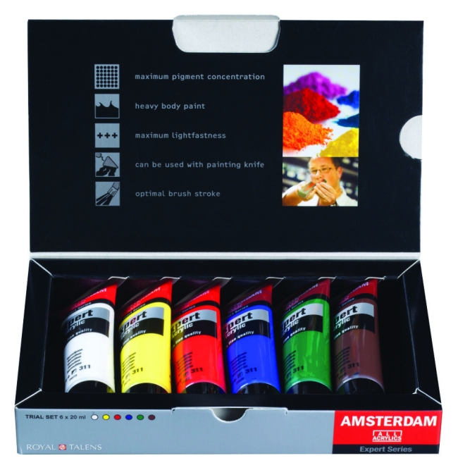 Набор акриловых красок Amsterdam Expert Series 6 цветов в тубах 20 мл купить в художественном магазине ArtCraft.Space с доставкой по всему миру