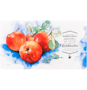 Склейка для акварели "White Swan", Fin, 200 г/м2, 40х23, 20л