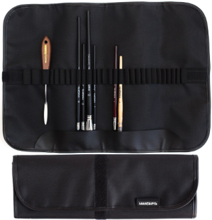 Скрутка для хранения кистей Малевичъ, 34х48 см, черная