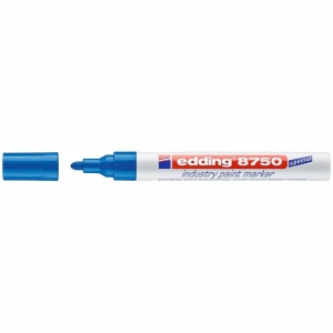 Маркер-краска Edding "8750" синяя, 2-4мм, для промышленной графики
