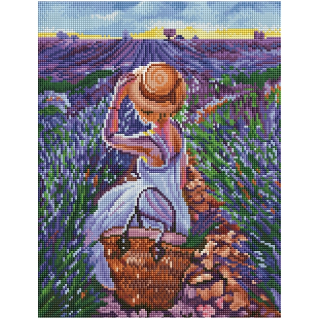 Алмазная мозаика ТРИ СОВЫ "Лавандовое лето", 30*40см, холст на деревянном подрамнике, картонная коробка с пластиковой ручкой Алмазная мозаика ТРИ СОВЫ "Лавандовое лето", 30*40см, холст на деревянном подрамнике, картонная коробка с пластиковой ручкой