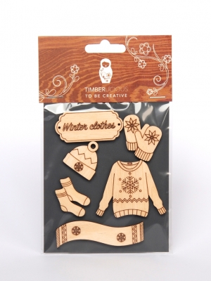 Набор заготовок для декорирования Winter18 фанера 10х14см,