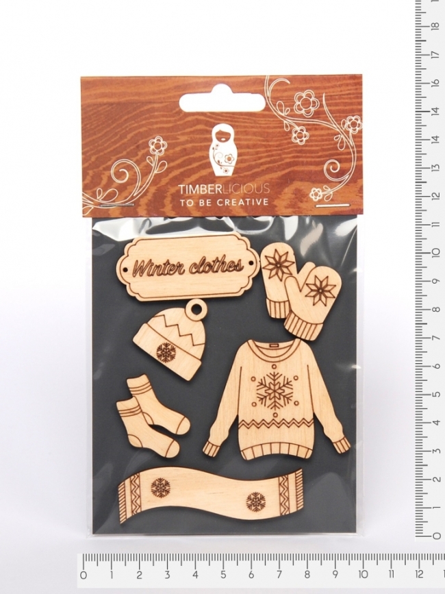 Набор заготовок для декорирования Winter18 фанера 10х14см,