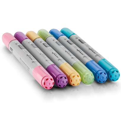 Набор маркеров Copic Ciao пастельные цвета 6цв