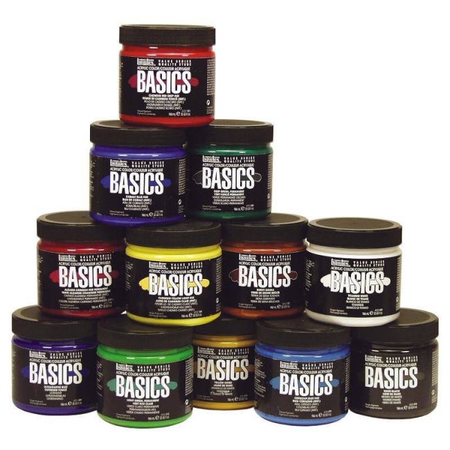 Краска акриловая LIQUITEX Basics №410 желтый основной 946 мл купить в художественном магазине ArtCraft.Space