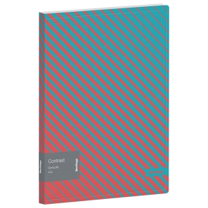 Папка с пружинным скоросшивателем Berlingo "Contrast", 17мм, 600мкм, с внутр. карманом, с рисунком