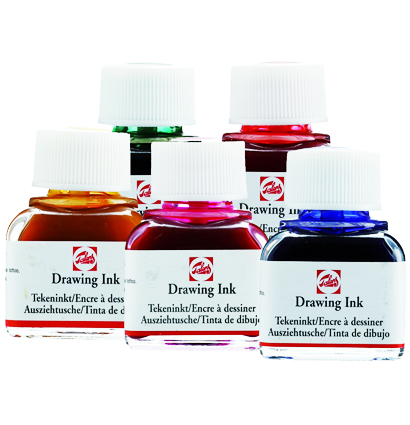 Чернила чертёжно-рисовальные Talens 490мл №700 Черный,