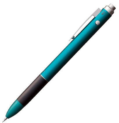 Ручка шариковая Tombow ZOOM L102 Multi 3 в 1, 2 стержня: черный, красный + мех. карандаш, зеленый
