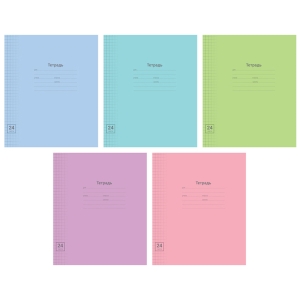 Тетрадь 24л., клетка ArtSpace "Однотонная. Линовка"