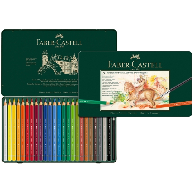 Карандаши акварельные художественные Faber-Castell "Albrecht Durer Magnus", 24цв Карандаши акварельные художественные Faber-Castell "Albrecht Durer Magnus", 24цв