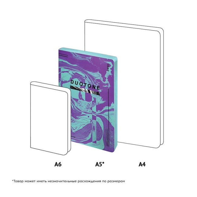 Записная книжка А5 80л. ЛАЙТ, кожзам, Greenwich Line "Urban. Violet duotone", тон. блок, цв. срез