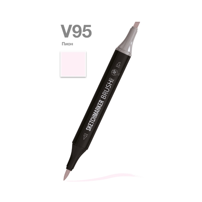Маркер SKETCHMARKER Brush двухсторонний на спирт.основе цв.V95 Пион