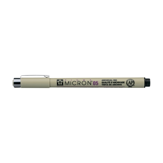 Ручка капиллярная Pigma Micron 0.45мм Черный