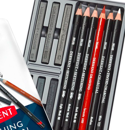 Набор для графики Derwent Sketching Collection 12 предметов в пенале (карандаши+графит) купить в фирменном магазине ArtCraft.Space с доставкой по РФ и СНГ