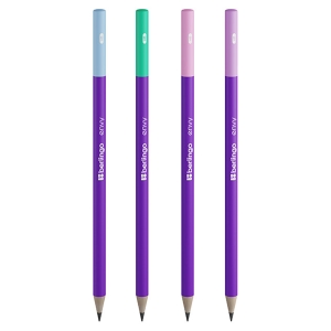 Карандаш ч/г Berlingo "Envy" HB, круглый, заточен., ассорти