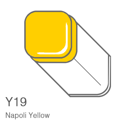 Маркер Copic Y19 Napoli Yellow / Неаполитанский Желтый поштучно купить в фирменном магазине ArtCraft.Space (Копик Клаб) с доставкой по РФ и всему миру